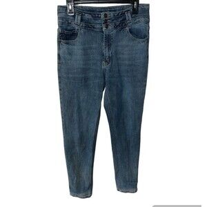 KanCan jeans junior womens 11/29  high rise ankle stretch skinny med wash denim